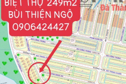 BÁN LÔ BIỆT THỰ ĐÔNG NAM ĐƯỜNG BÙI THIỆN NGỘ GẦN CẦU NGUYỄN TRI PHƯƠNG