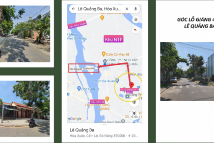 Chính chủ cần bán lô đất hai mặt tiền Lỗ Giáng 4 và Lê Quảng Ba, khu Nam Cầu Cẩm Lệ, Đà Nẵng.
