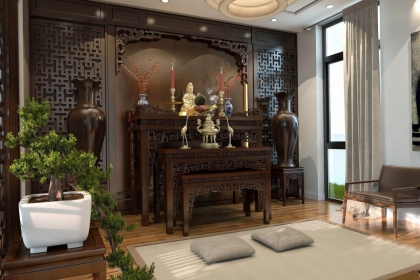 5 sai lầm khi chọn nơi đặt bàn thờ tại nhà ống, biệt thự