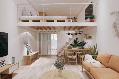 Ngỡ ngàng trước màn cải tạo căn hộ tập thể Lý Nam Đế
