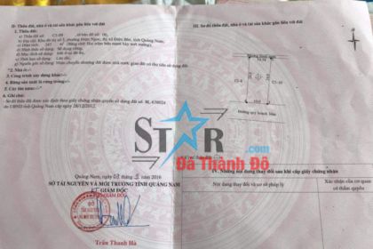 BÁN LÔ BIỆT THỰ ĐƯỜNG VĂN TIẾN DŨNG - KHU ĐÔ THỊ SỐ 3- ĐIỆN NGỌC - ĐIỆN BÀN- GIÁ SIÊU ĐẦU TƯ