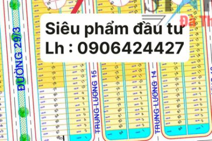 Bán đất đường Trung Lương 15- Hướng tây bắc sạch đẹp - giá đầu tư