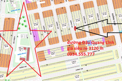BÁN ĐẤT ĐƯỜNG THÔNG ĐẬU QUANG LĨNH - GIÁ BÁN 3120. TIN ĐƯỢC KHÔNG ?