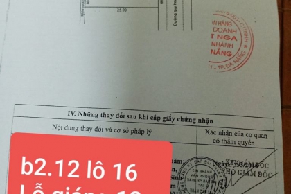 Chính chủ bán lỗ giáng 12. Hướng Đông , diện tích 125 m2. sạch đẹp. giá bán 2450 trong ngày. LH 0707093925 Long nhận cọc