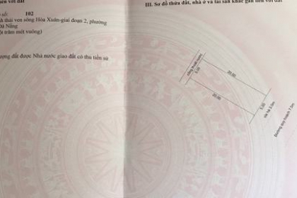 Bán đất Hòa Xuân - Đường Thanh Lương 10 - Giá chỉ 3 tỷ 100