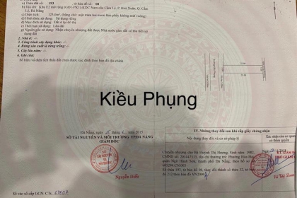 Tôi cần bán đất Kiều Phụng Hòa Xuân Cẩm Lệ Siêu đẹp.  