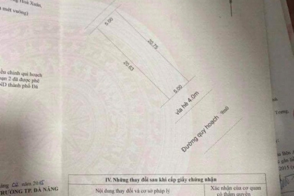 Bán lô đất đường 29/3 KST Hòa Xuân , đông nam giá tốt lh 0934810516