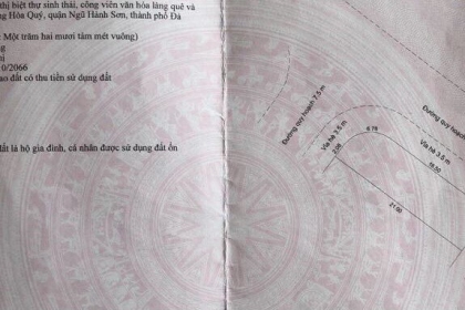 Có lô 2MT Điện Âm Nam Hòa Xuân, Hòa Quý. Gần Công Viên. Giá đầu tư