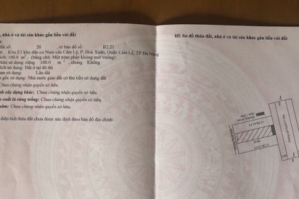 bán lô đất sát chợ Hòa Xuân , giá sụp hầm
