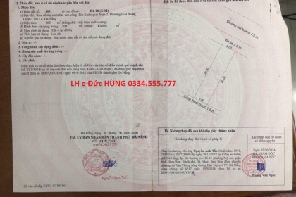 Hòa Xuân Cần Bán - Đường Trần Kim Xuyến