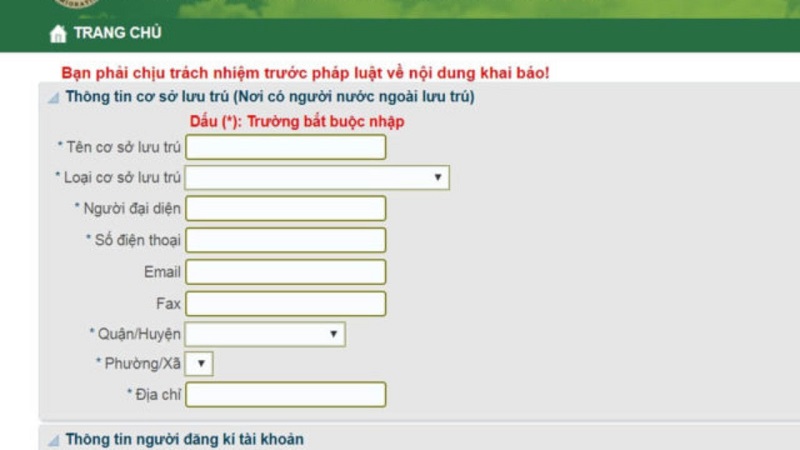 Đăng ký tạm trú cho người ở trọ qua mạng