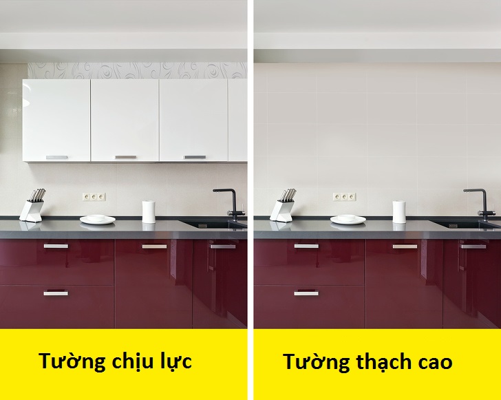 tủ bếp trong căn bếp