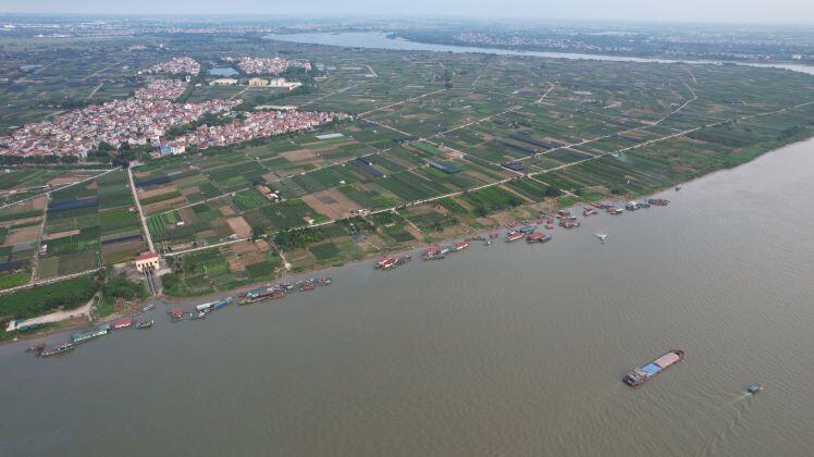 Cận cảnh khu vực xây dựng 6 cây cầu mới sau khi phê duyệt quy hoạch sông Hồng