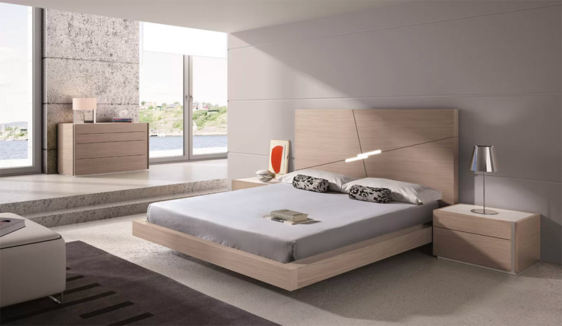 Đèn ngủ tích hợp vào đầu giường là thiết kế hoàn hảo cho những người yêu thích sự tiện nghi. giường độc đáo